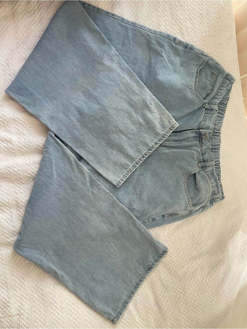 Light Blue Wide Leg Jeans